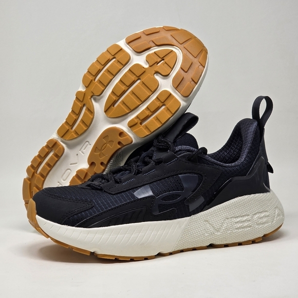 Under Armour UA HOVR Mega 2 Running Shoes Mens Size 5 Black 3026629-003 New - Picture 1 of 9